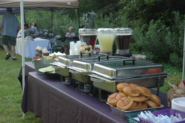 Buffet setup